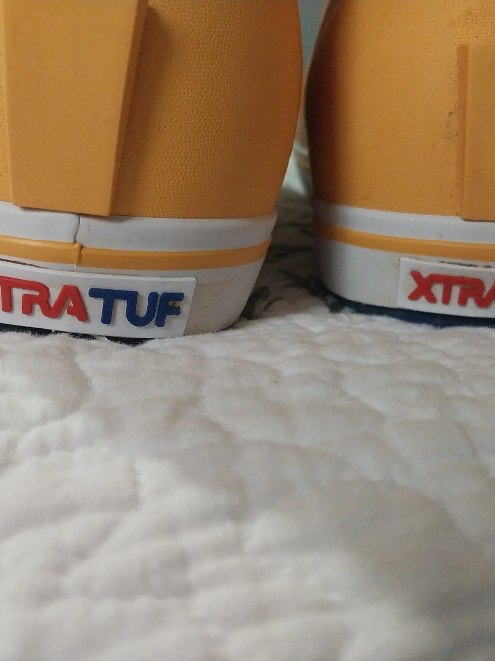 XTRATUF Salmon Sisters Women's Orange Slip-On Rain Boots Waterproof Size 7